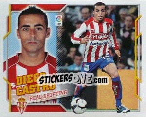 Sticker Diego Castro (13A) - Liga Spagnola 2010-2011 n. 498 - Colecciones ESTE