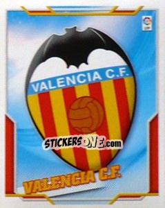 Sticker Escudo VALENCIA C.F. - Liga Spagnola 2010-2011 n. 511 - Colecciones ESTE