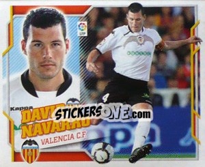 Sticker David Navarro (7A) - Liga Spagnola 2010-2011 n. 520 - Colecciones ESTE