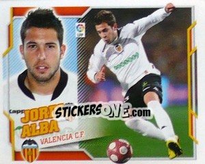 Sticker Jordi Alba (7B) - Liga Spagnola 2010-2011 - Colecciones ESTE