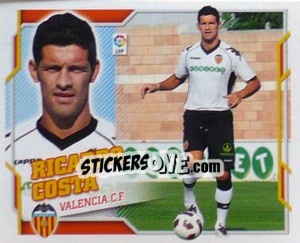 Sticker Ricardo Costa (6B) COLOCA - Liga Spagnola 2010-2011 n. 533 - Colecciones ESTE