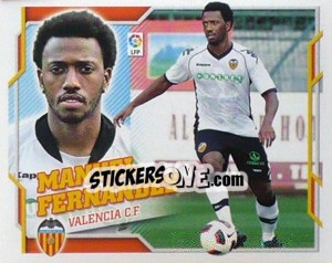 Sticker Manuel Fernandes (10B) COLOCA - Liga Spagnola 2010-2011 - Colecciones ESTE