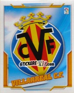 Sticker Escudo VILLARREAL C.F. - Liga Spagnola 2010-2011 - Colecciones ESTE