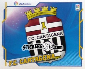 Sticker Escudo F.C.Cartagena - Liga Spagnola 2010-2011 n. 605 - Colecciones ESTE