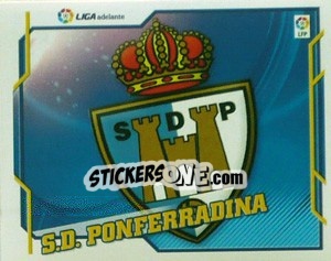 Sticker ESCUDO S.D. Ponferradina - Liga Spagnola 2010-2011 - Colecciones ESTE