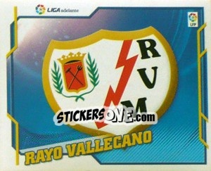Sticker ESCUDO Rayo Vallecano - Liga Spagnola 2010-2011 n. 616 - Colecciones ESTE
