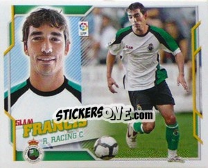 Sticker 4) Francis (R.Racing C.) - Liga Spagnola 2010-2011 - Colecciones ESTE