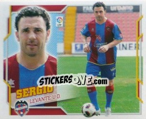 Figurina 13) Sergio (Levante) - Liga Spagnola 2010-2011 - Colecciones ESTE