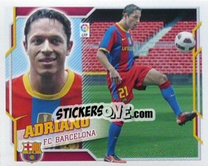 Figurina 15) Adriano Correia (Barcelona) - Liga Spagnola 2010-2011 - Colecciones ESTE