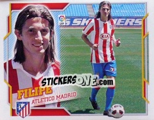 Sticker 19) Filipe Luis (Atletico Madrid) - Liga Spagnola 2010-2011 - Colecciones ESTE