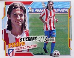 Sticker 19) Filipe Luis (Atletico Madrid) - Liga Spagnola 2010-2011 n. 649 - Colecciones ESTE