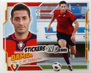 Figurina 24) Damia (C. At. Osasuna) - Liga Spagnola 2010-2011 n. 654 - Colecciones ESTE