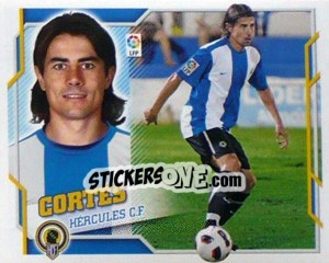 Cromo 28) Cortes (Hercules C.F.) - Liga Spagnola 2010-2011 - Colecciones ESTE