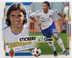 Cromo 37) Bertolo (Real Zaragoza) - Liga Spagnola 2010-2011 n. 667 - Colecciones ESTE