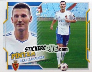 Cromo 46) Pinter (Real Zaragoza) - Liga Spagnola 2010-2011 - Colecciones ESTE