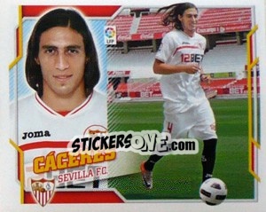 Figurina 56) Martín Cáceres (Sevilla F.C.) - Liga Spagnola 2010-2011 - Colecciones ESTE