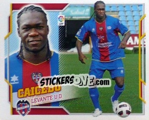 Sticker 57) Felipe Caicedo (Levante U.D.) - Liga Spagnola 2010-2011 - Colecciones ESTE