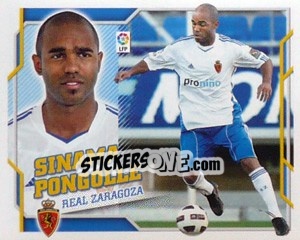 Cromo 58) Sinama Pongolle (Real Zaragoza) - Liga Spagnola 2010-2011 - Colecciones ESTE