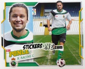 Sticker 59) Ponce (R. Racing C.) - Liga Spagnola 2010-2011 n. 689 - Colecciones ESTE
