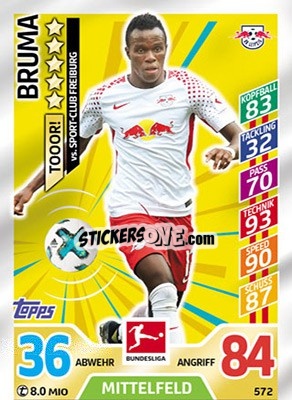 Cromo Bruma - German Fussball Bundesliga 2017-2018. Match Attax Extra - Topps