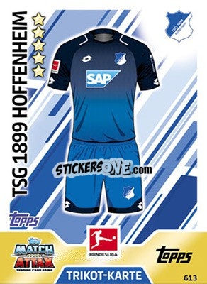Sticker Trikot-Karte - German Fussball Bundesliga 2017-2018. Match Attax Extra - Topps