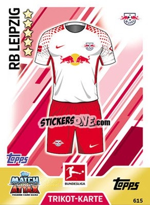 Sticker Trikot-Karte - German Fussball Bundesliga 2017-2018. Match Attax Extra n. 615 - Topps