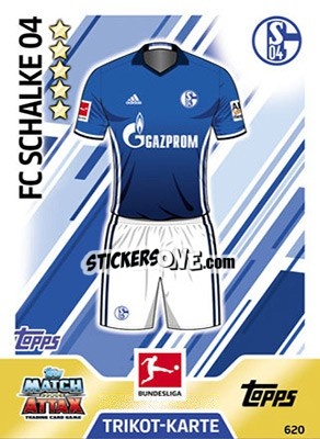 Sticker Trikot-Karte - German Fussball Bundesliga 2017-2018. Match Attax Extra n. 620 - Topps