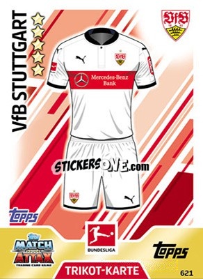 Sticker Trikot-Karte - German Fussball Bundesliga 2017-2018. Match Attax Extra n. 621 - Topps
