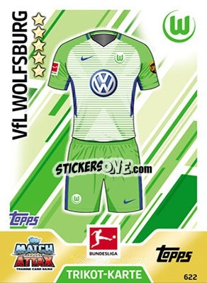 Cromo Trikot-Karte - German Fussball Bundesliga 2017-2018. Match Attax Extra - Topps