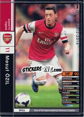 Sticker Mesut Ozil - Sega World Club Champion Football 2013-2014 n. 10 - Panini