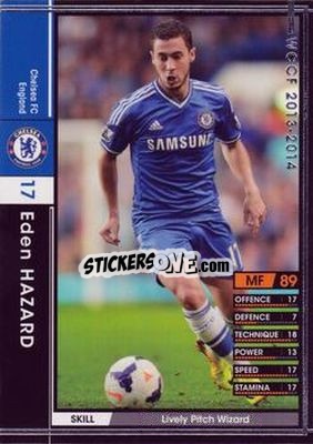 Sticker Eden Hazard - Sega World Club Champion Football 2013-2014 n. 23 - Panini