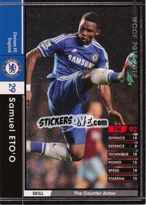 Sticker Samuel Eto'o - Sega World Club Champion Football 2013-2014 n. 30 - Panini