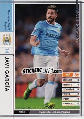 Figurina Javi Garcia - Sega World Club Champion Football 2013-2014 - Panini