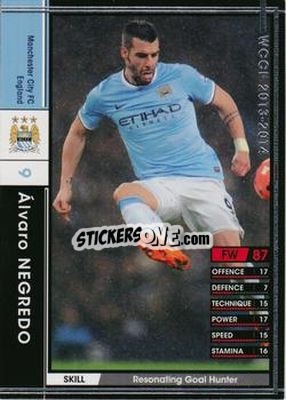 Cromo Alvaro Negredo - Sega World Club Champion Football 2013-2014 - Panini