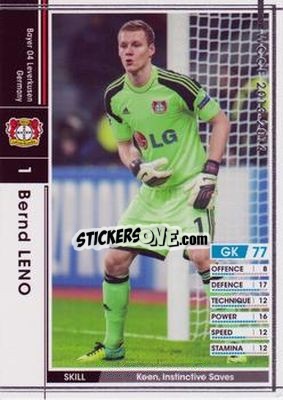 Sticker Bernd Leno - Sega World Club Champion Football 2013-2014 - Panini