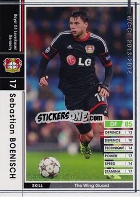 Figurina Sebastian Boenisch - Sega World Club Champion Football 2013-2014 - Panini