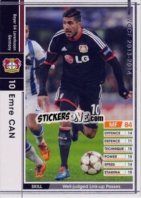 Sticker Emre Can - Sega World Club Champion Football 2013-2014 n. 73 - Panini