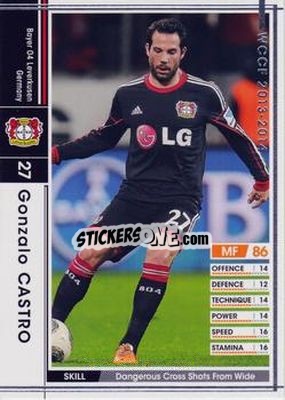 Sticker Gonzalo Castro - Sega World Club Champion Football 2013-2014 - Panini