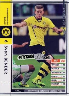 Cromo Sven Bender - Sega World Club Champion Football 2013-2014 - Panini