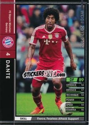 Cromo Dante - Sega World Club Champion Football 2013-2014 - Panini