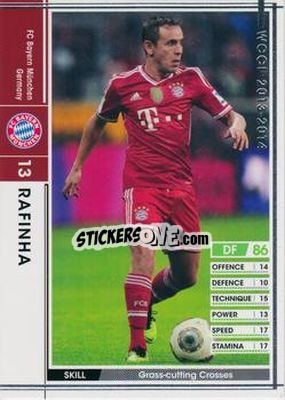 Sticker Rafinha - Sega World Club Champion Football 2013-2014 - Panini