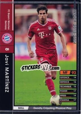 Figurina Javi Martinez - Sega World Club Champion Football 2013-2014 - Panini