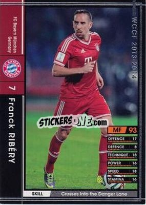 Sticker Franck Ribéry - Sega World Club Champion Football 2013-2014 n. 107 - Panini