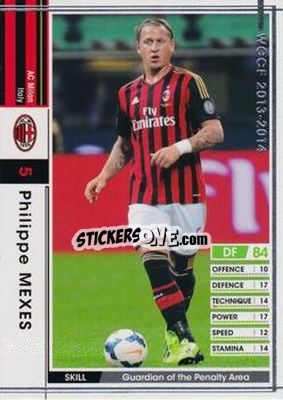 Sticker Philippe Mexes - Sega World Club Champion Football 2013-2014 - Panini