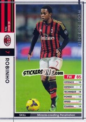 Cromo Robinho - Sega World Club Champion Football 2013-2014 - Panini