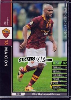 Sticker Maicon - Sega World Club Champion Football 2013-2014 n. 150 - Panini