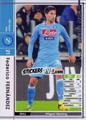 Figurina Federico Fernandez - Sega World Club Champion Football 2013-2014 - Panini