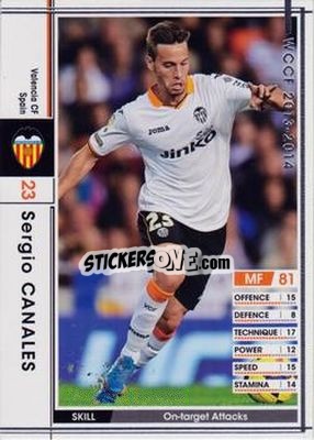 Cromo Sergio Canales - Sega World Club Champion Football 2013-2014 - Panini