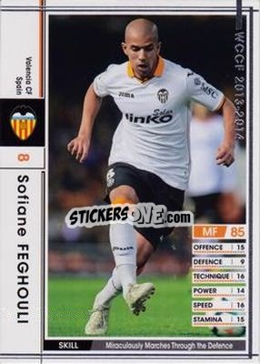 Sticker Sofiane Feghouli - Sega World Club Champion Football 2013-2014 - Panini