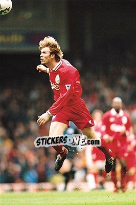 Cromo Bjorn Tore Kvarme - Liverpool FC 1997-1998. Photograph Collection - Merlin